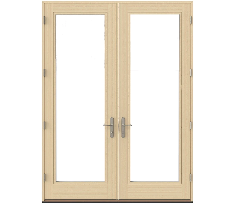 Savannah Pella Lifestyle Series Wood Double Hinged Patio Doors